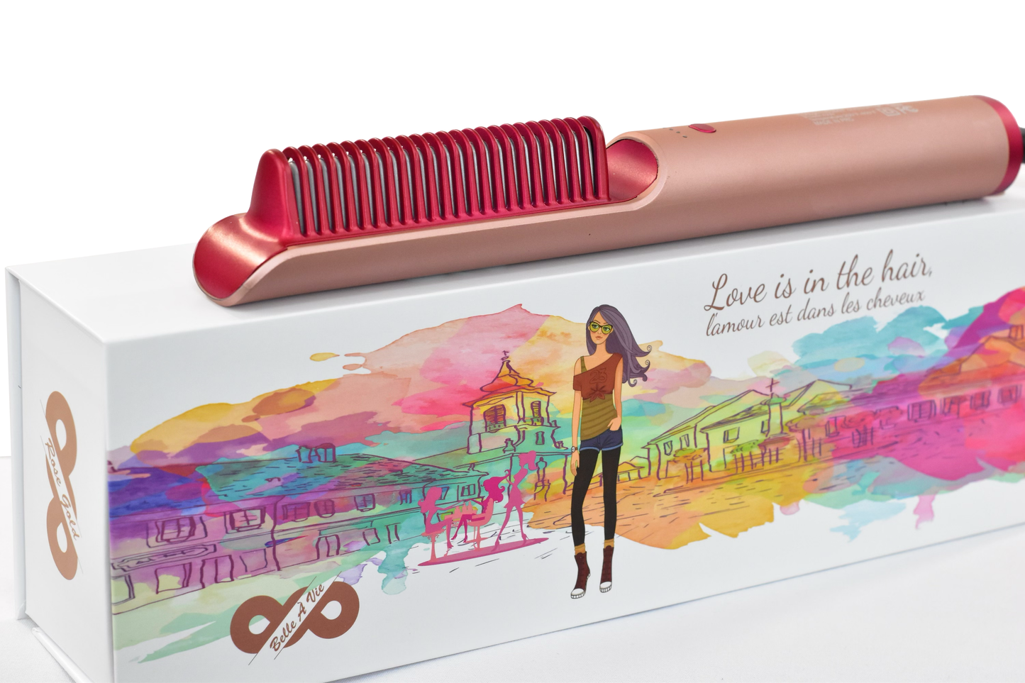 Infrared Styling Comb (Rose Gold)